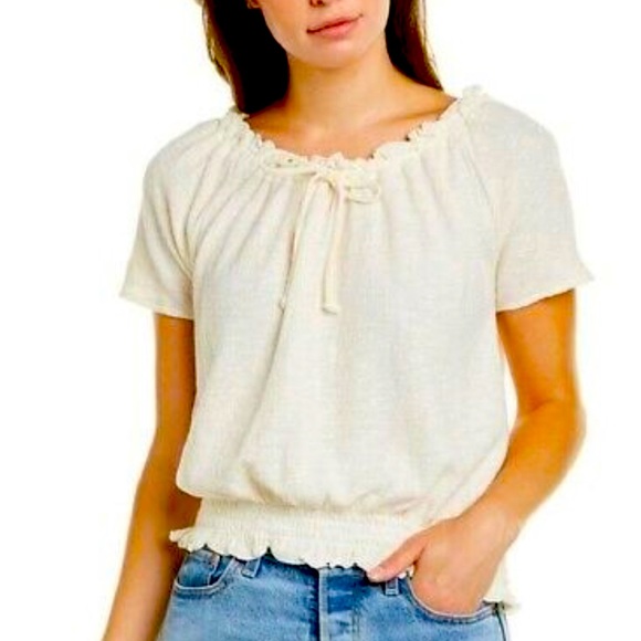 Madewell short sleeve peasant top, size XXL - Picture 1 of 5